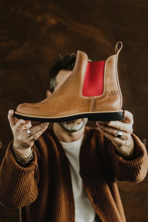 Lobo Red Elastic Boots